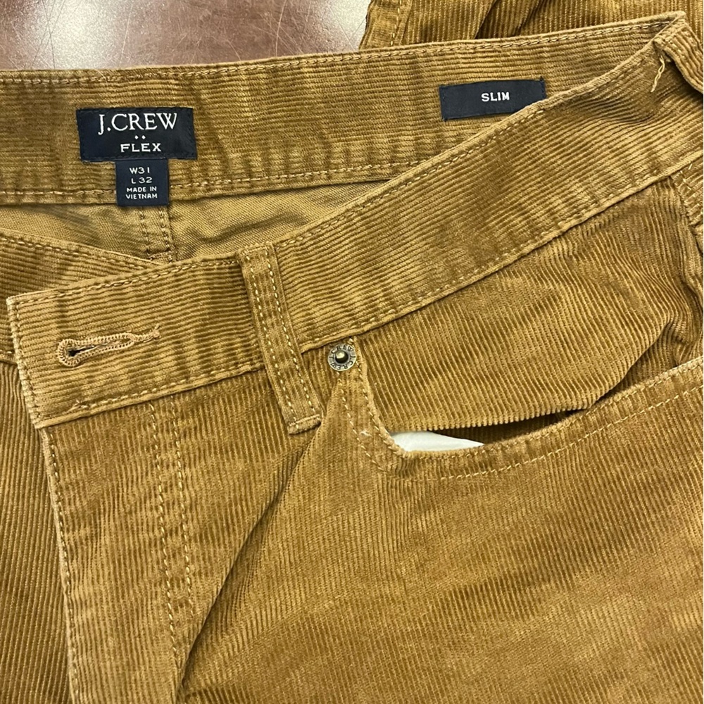 JCrew slim flex corduroy pants